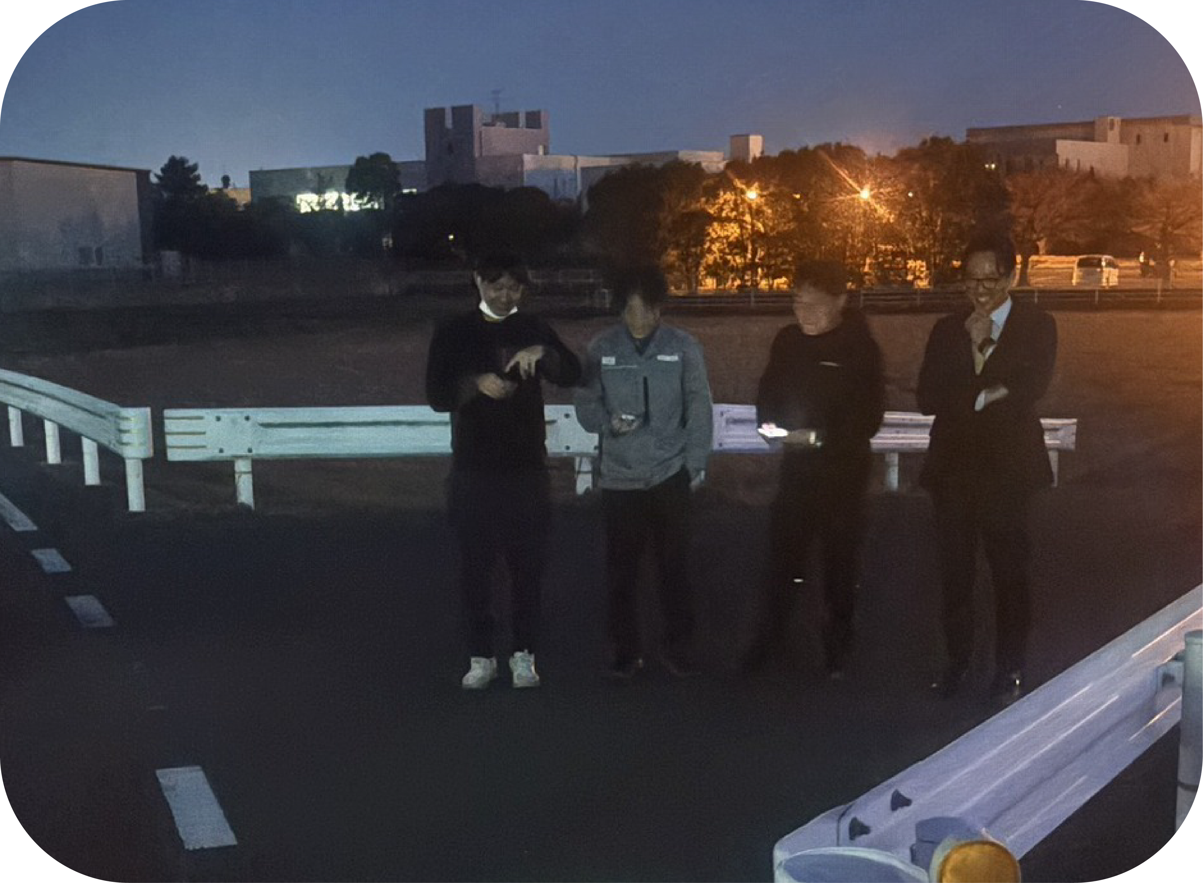 流れる画像